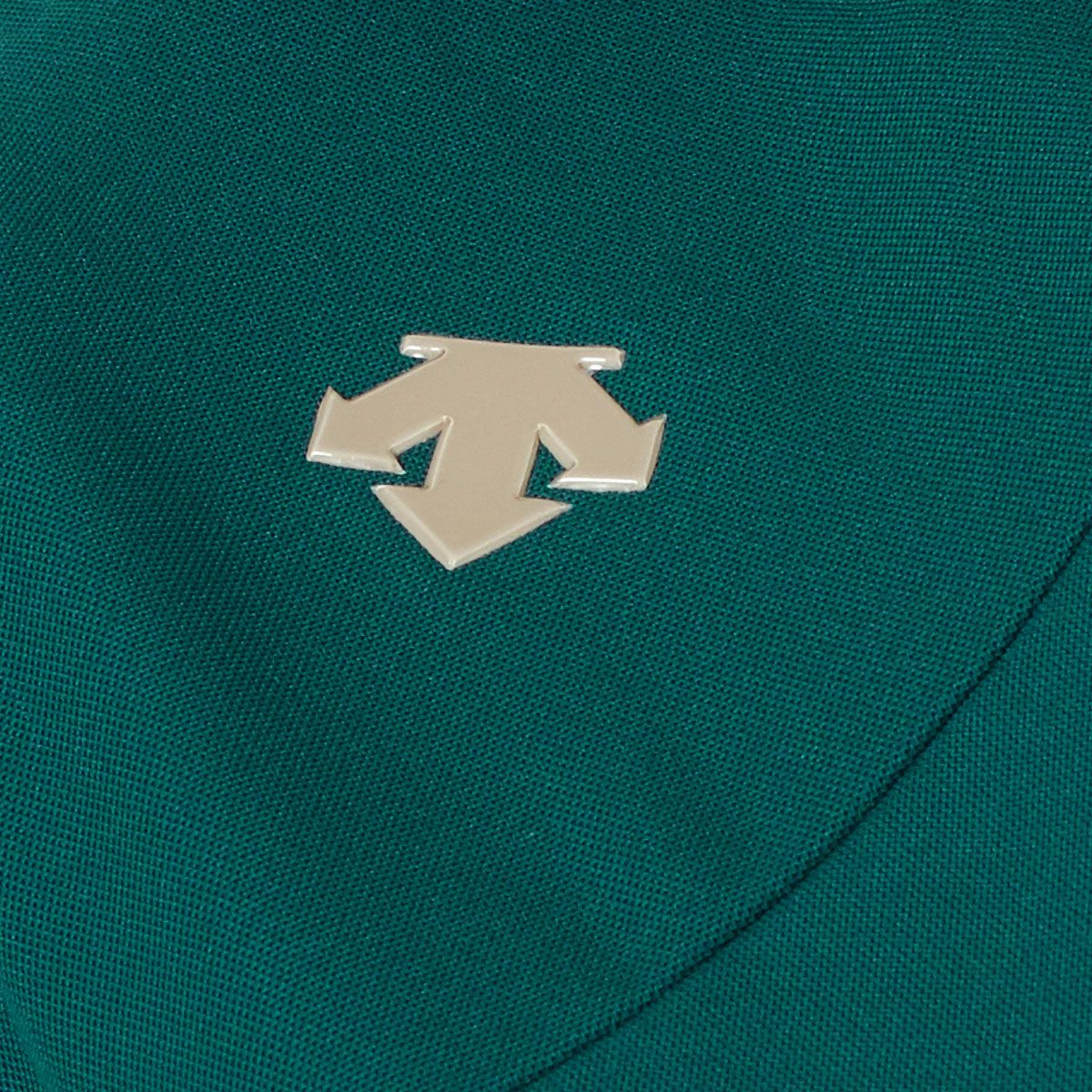 【OUTLET】【DESCENTE GOLF】リサイクル鹿の子ロゴプリント切り替えシャツ